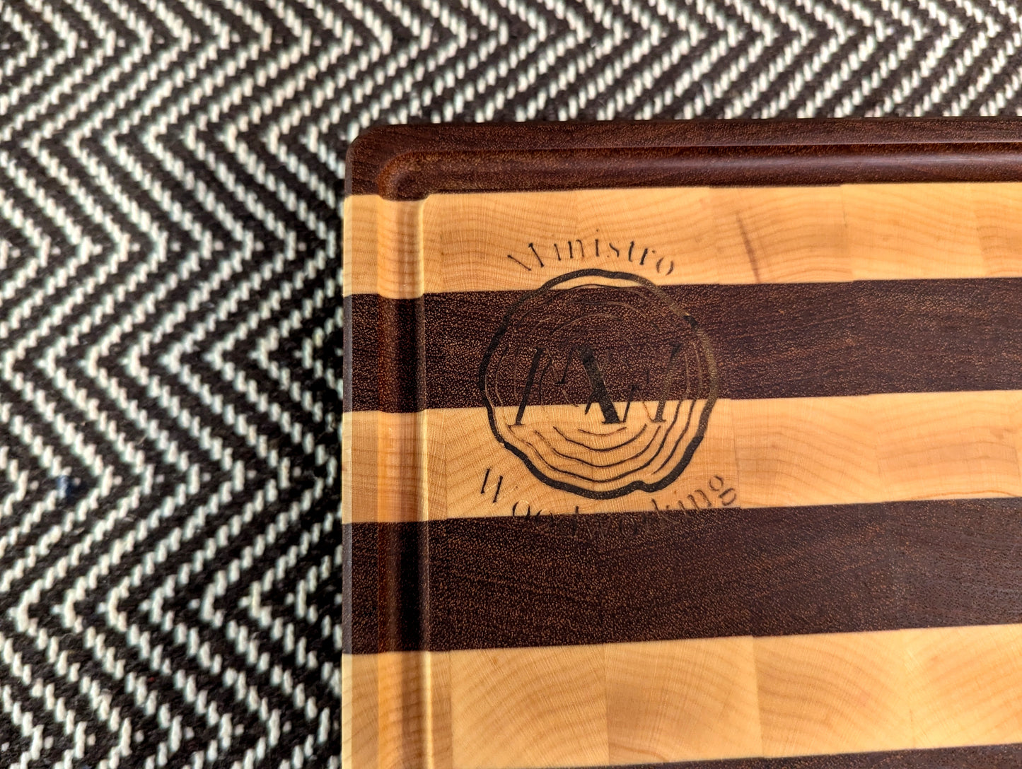 M Maple and Sapele End-Grain - Happy Accident