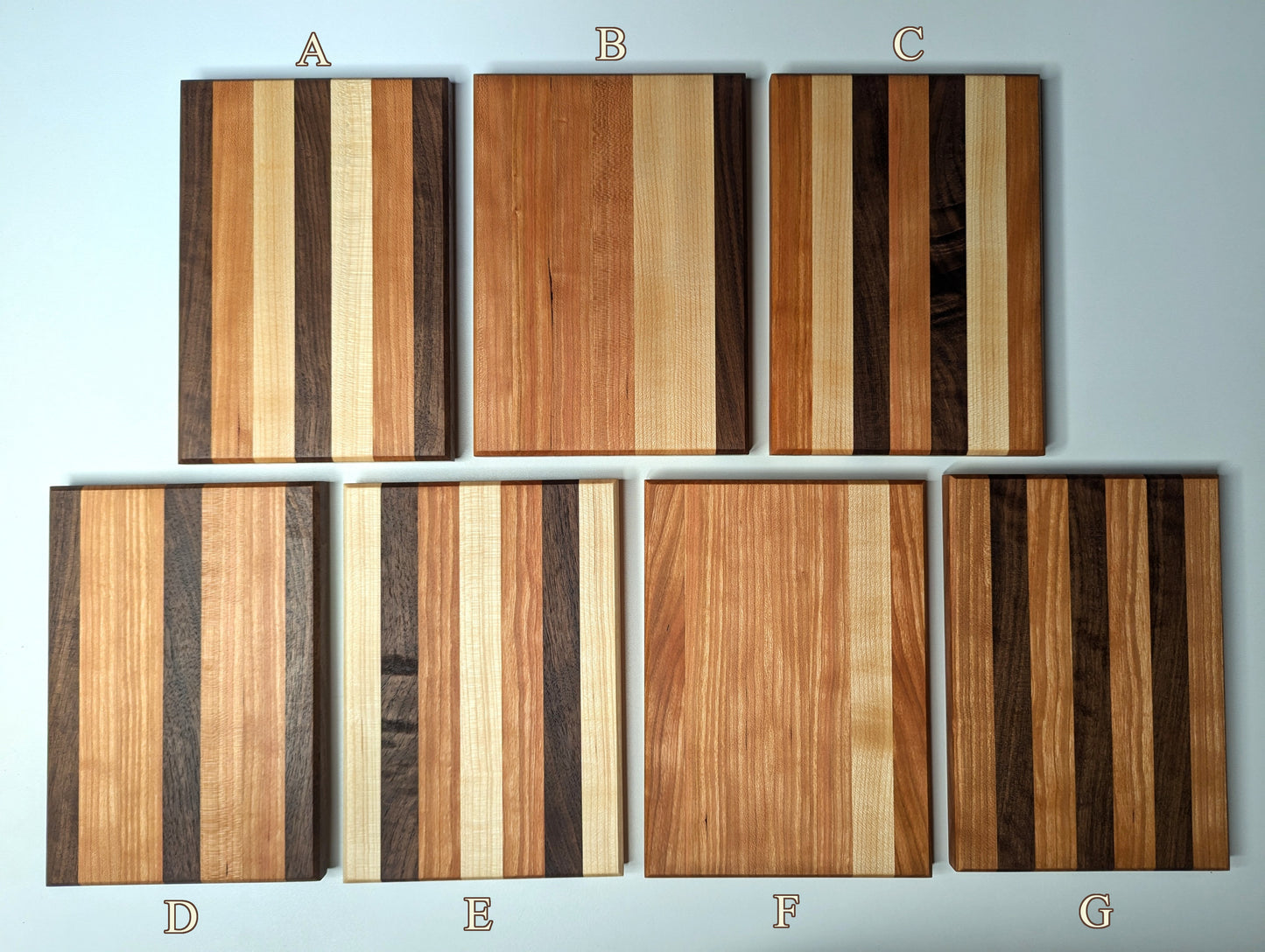 Small Assorted Edge-Grain Cutting Boards