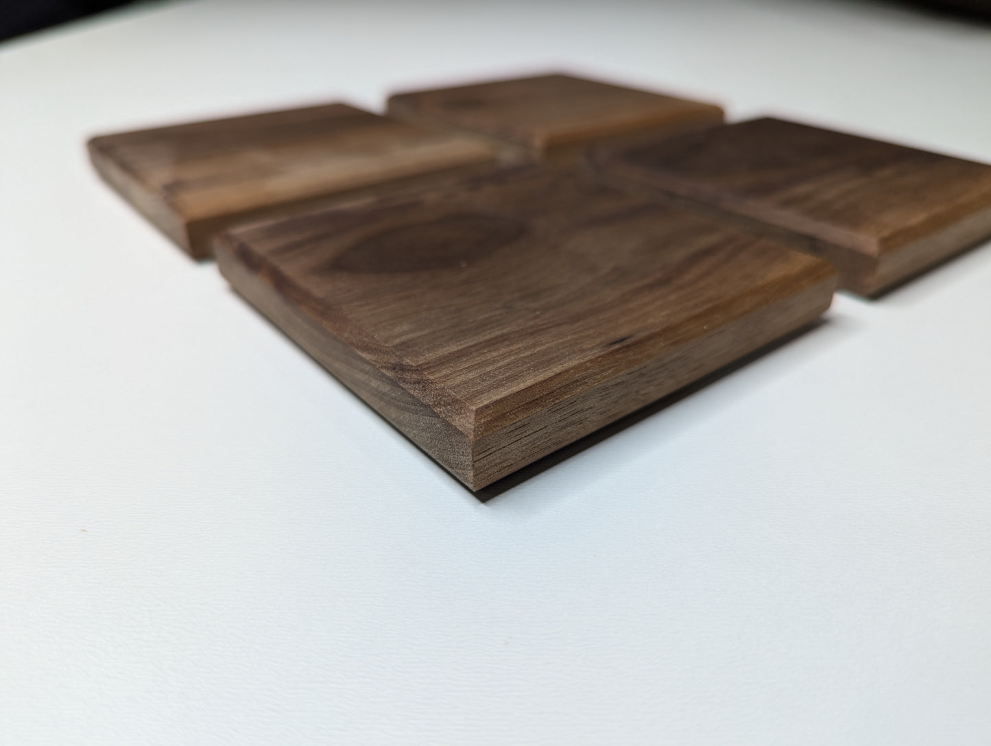 Walnut Coasters - Set of 4 - Happy Accident