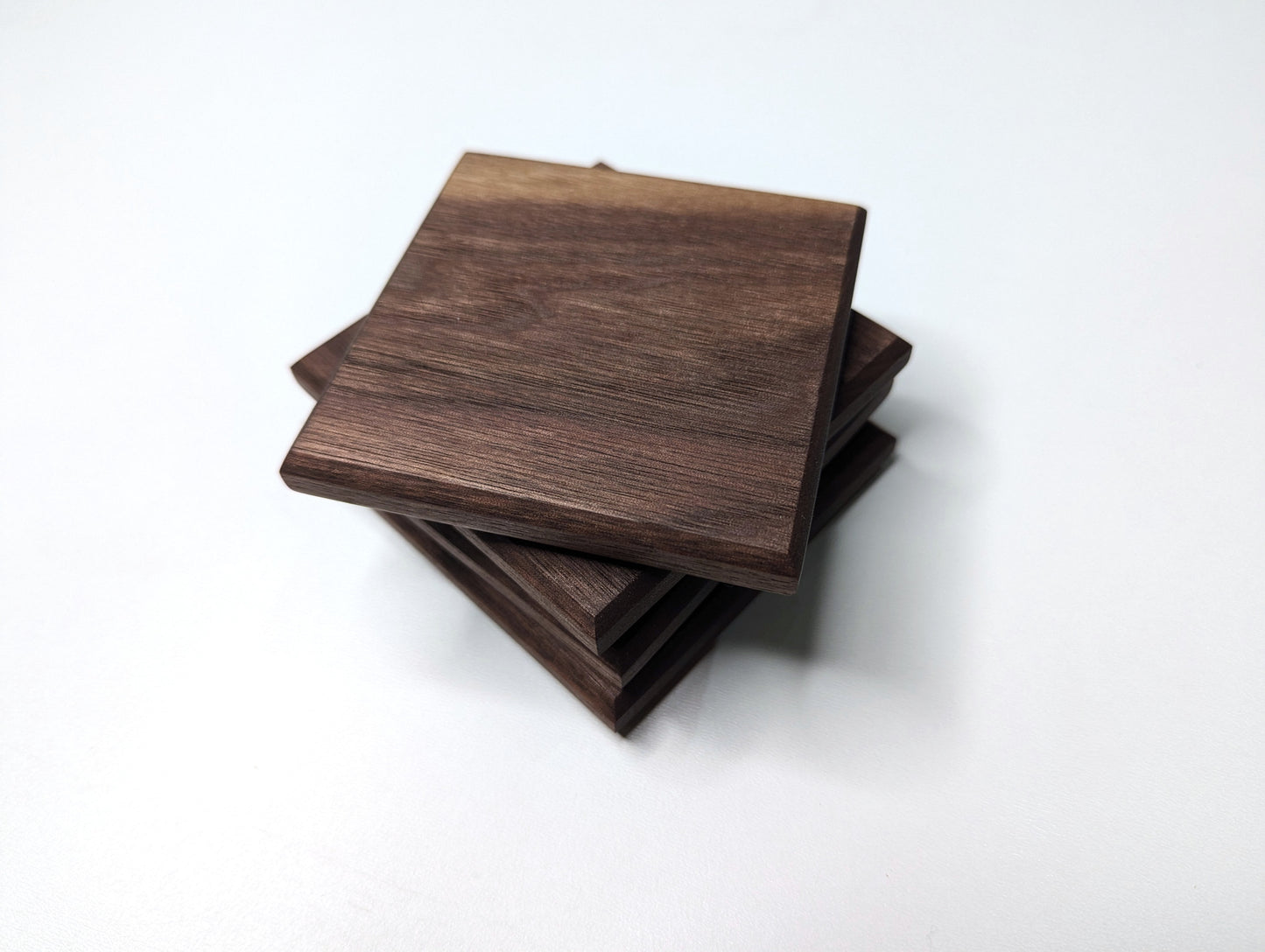 Solid Hardwood Coasters - Set of 4