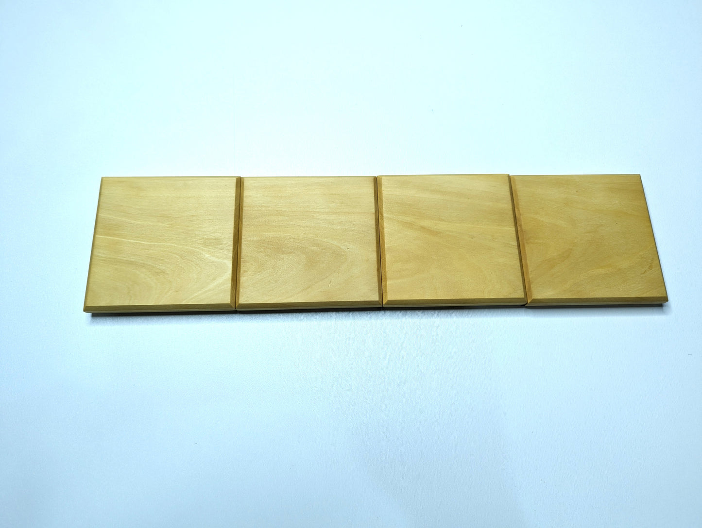 Solid Hardwood Coasters - Set of 4