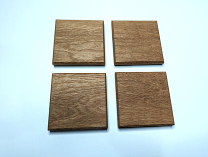 Solid Hardwood Coasters - Set of 4