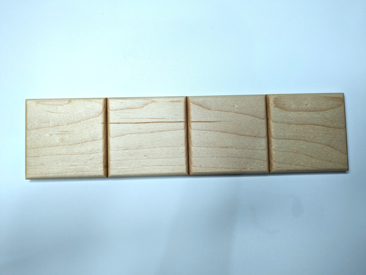 Solid Hardwood Coasters - Set of 4