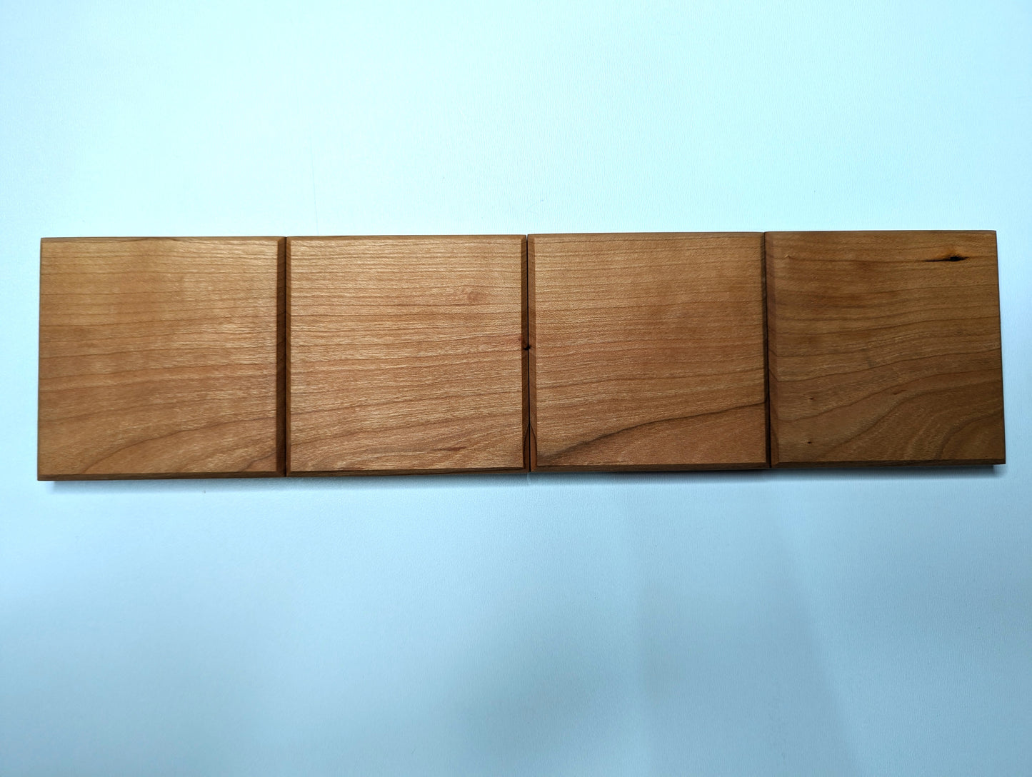 Solid Hardwood Coasters - Set of 4