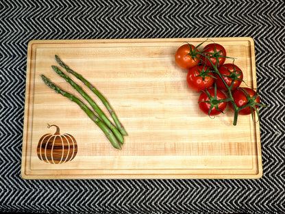 Autumn Project - Edge-Grain with Pumpkin Inlay