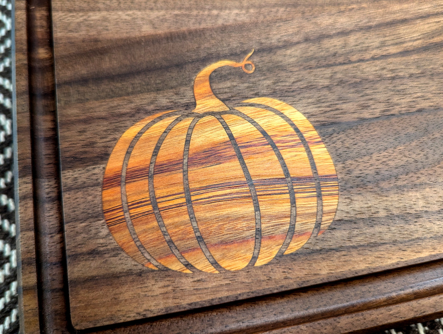 Autumn Project - Edge-Grain with Pumpkin Inlay