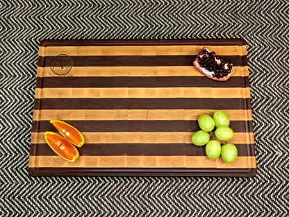 M Maple and Sapele End-Grain - Happy Accident