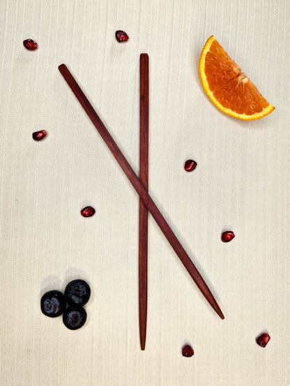Bloodwood Chopsticks Pair - Happy Accident